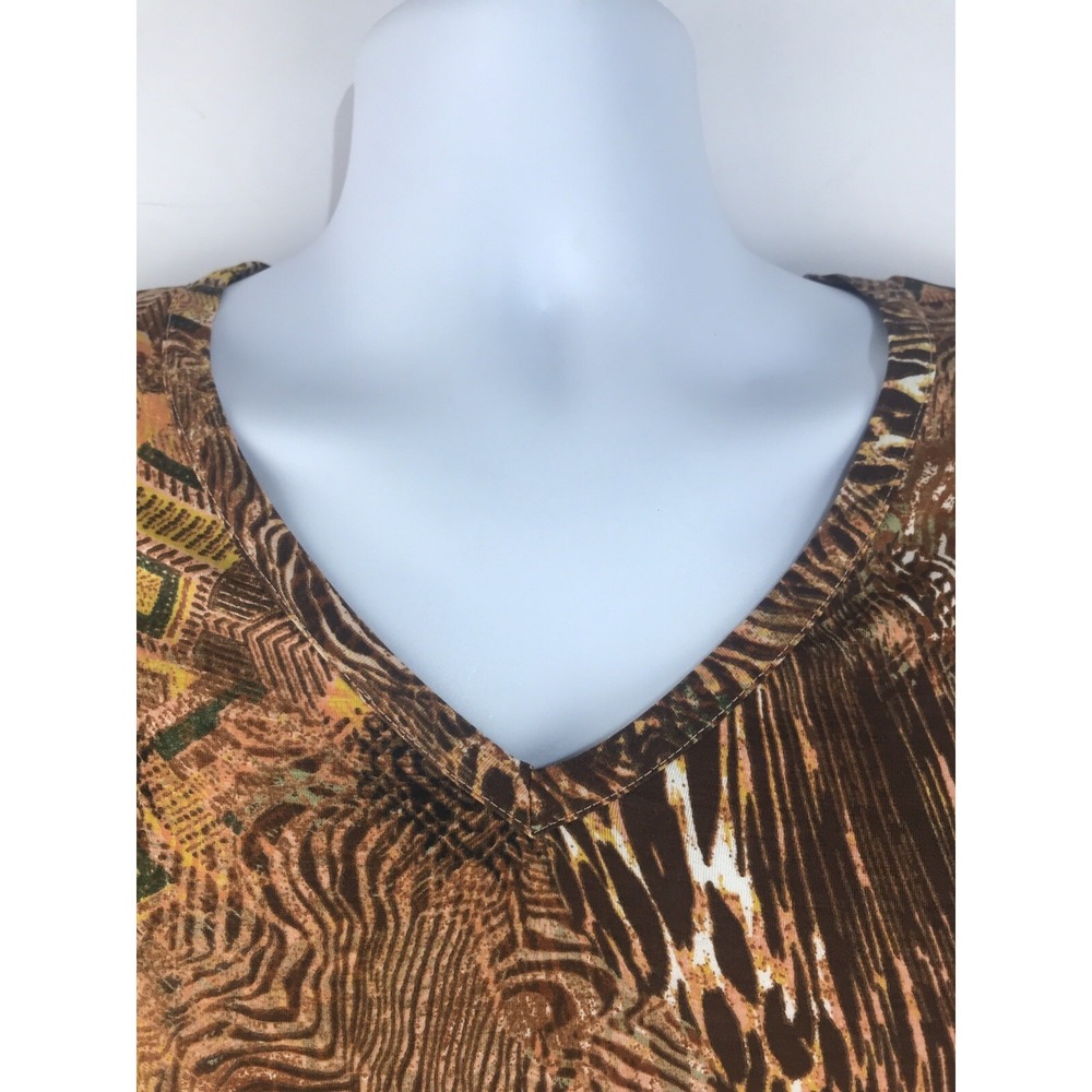 NWT New Directions Womens Medium Long Sleeve V-neck Shirt - Picture 2 of 5